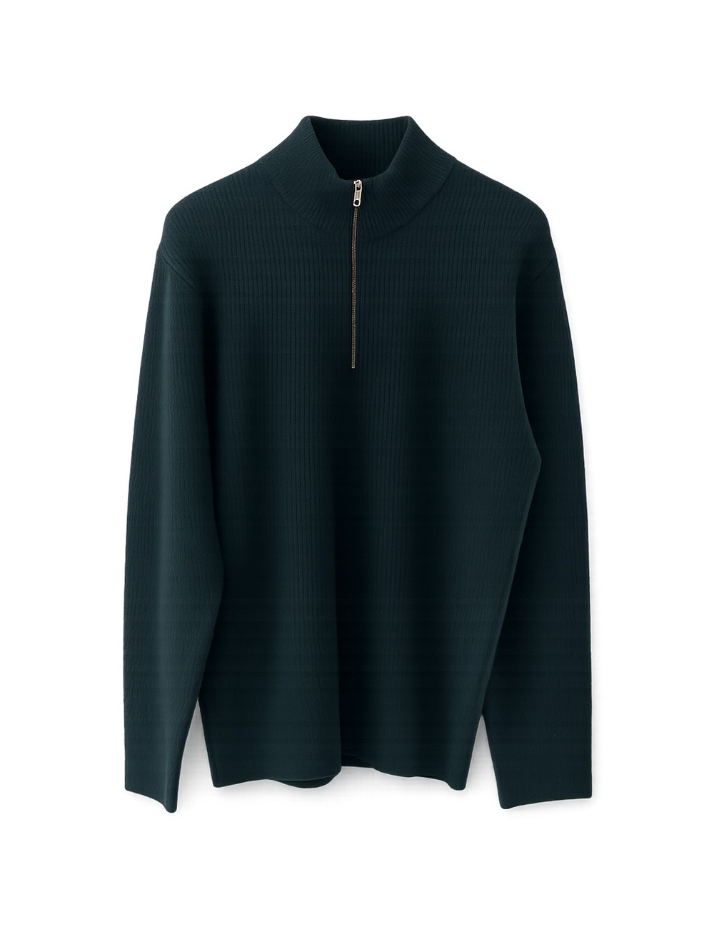 GAP Men's quarter zip sweater wool blend forest green size large NWT